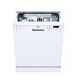 Neff S41E50W0GB Semi-Integrated Dishwasher, White